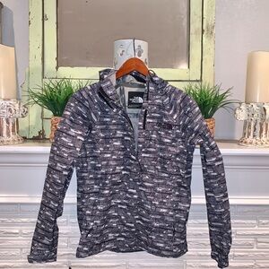 The North Face Venture 2 Black White Printed Women’s Waterproof Jacket Size S